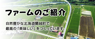 【ファームのご紹介】自然豊かな北海道蘭越町で最高の「美味しい」をつくっています。